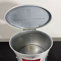 Justrite 10 Gal. Biohazard Waste Can image 2